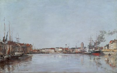 De Nederlandse Dok, Duinkerken, 1889 door Eugene Louis Boudin